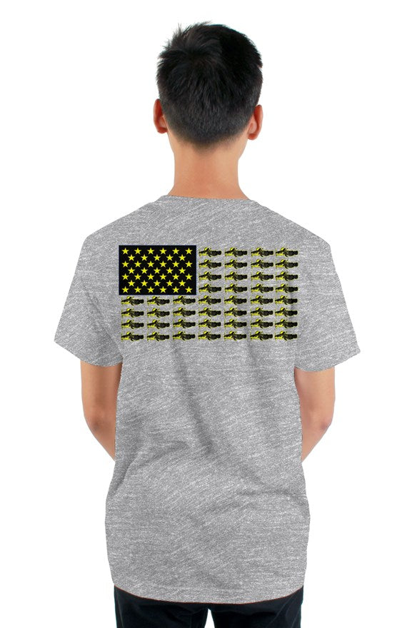HKK Bully Flag tultex mens t shirt