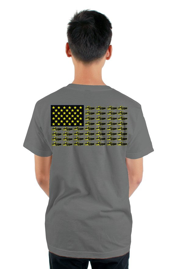 HKK Bully Flag tultex mens t shirt