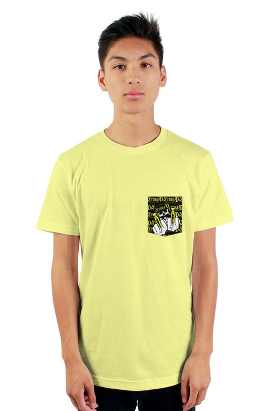 Stoked Pkt tultex mens t shirt